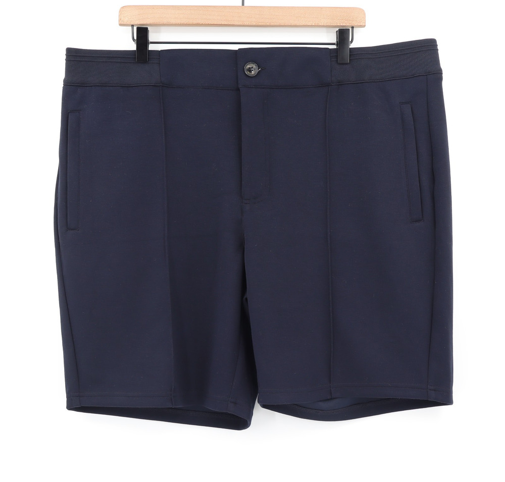 Bugatchi NWT Soft Touch Shorts Sz 2XLKnit Pintuck Navy Blue Preppy Golf